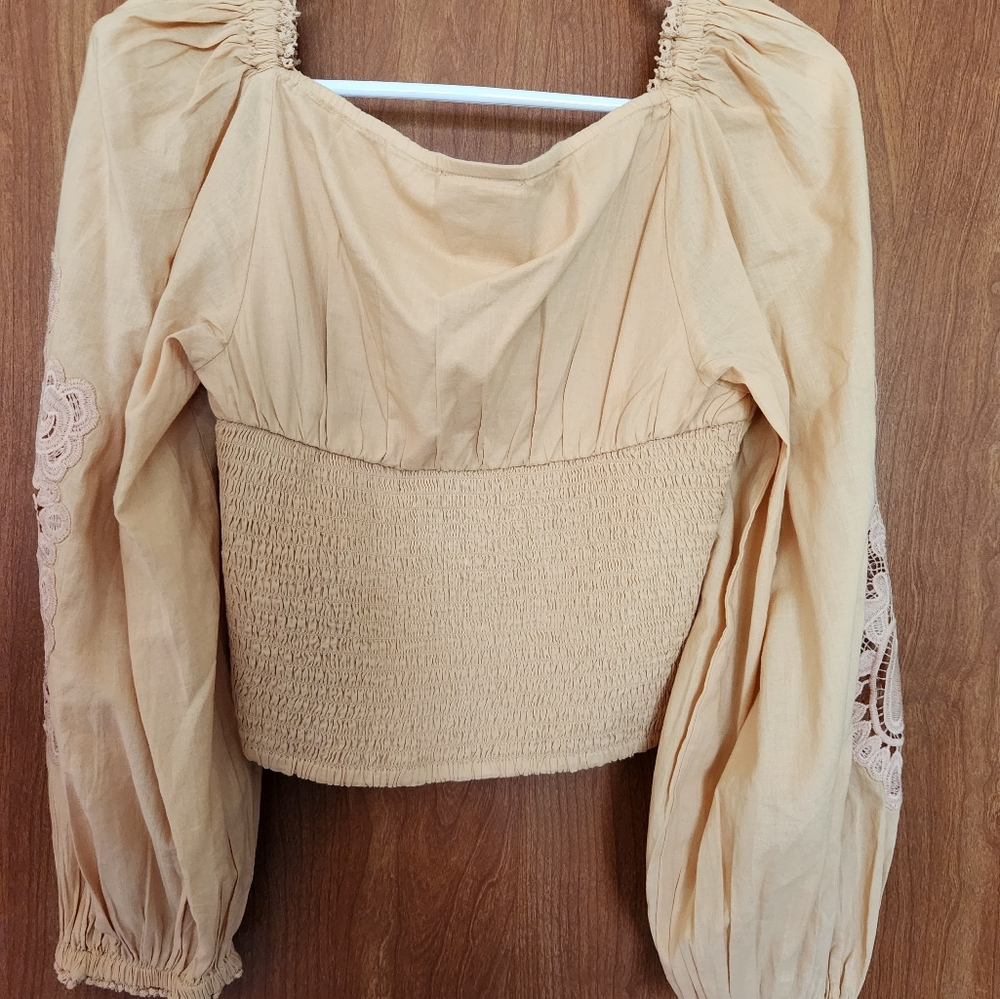 FARM Rio Peach Embroidered Blouse - Picture 9 of 11